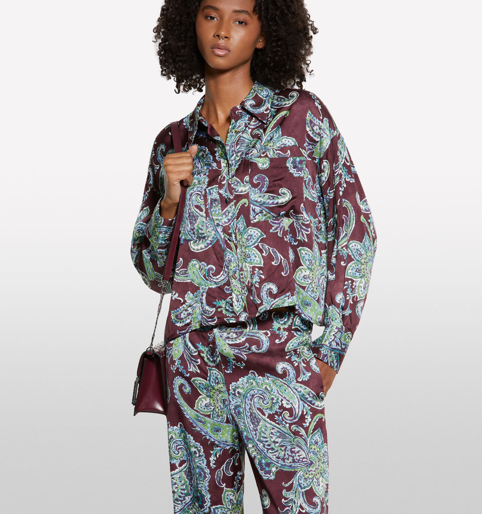 Paisley pattern shirt - women's shirts - Multi-color | Sisley image number 3